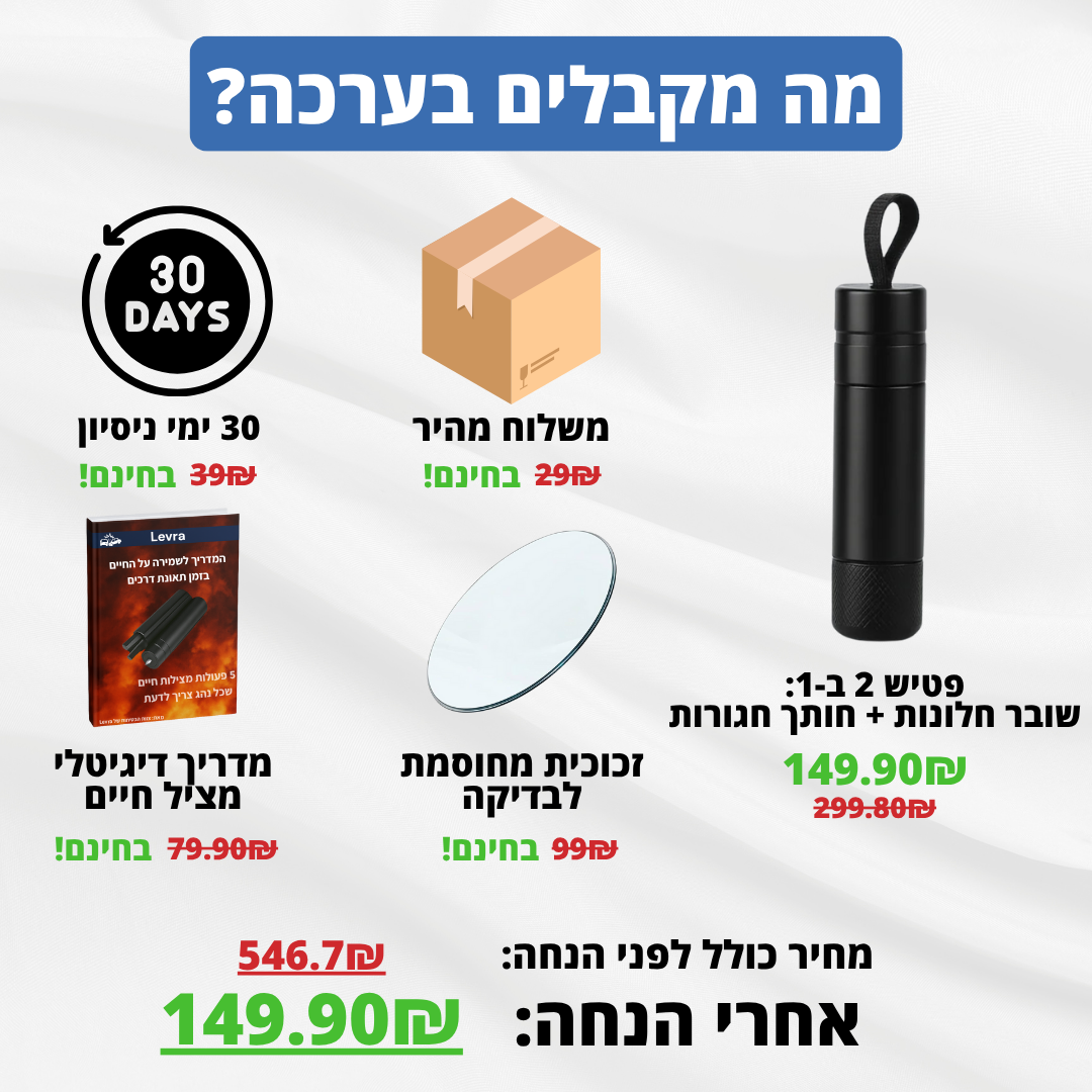SwiftBreak™ - ערכת הצלה אישית